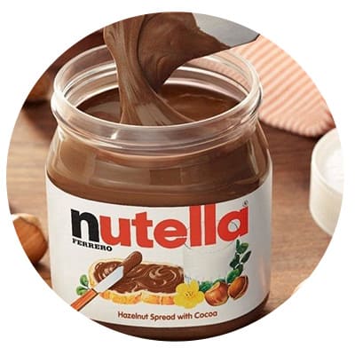 pote de creme de avelã nutella